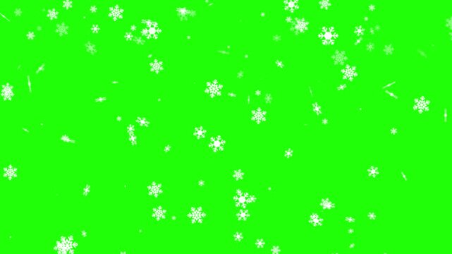 snowflake with greenscreen