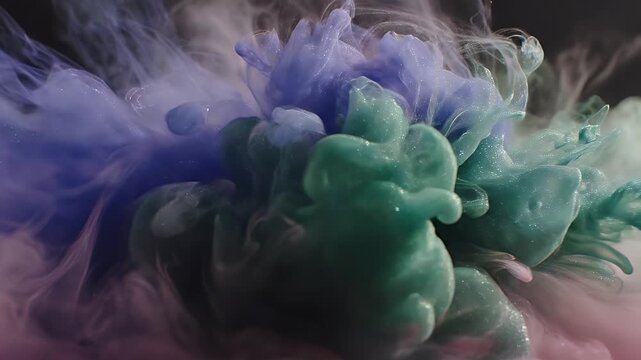 Colorful smoke art abstract background with vibrant hues and textures.