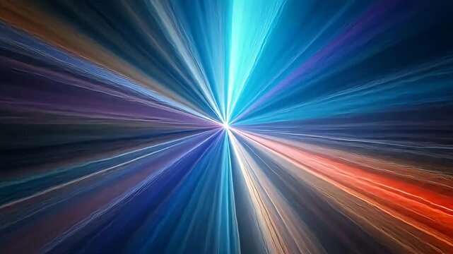 Colorful Light Rays Abstract Background Video Loop.