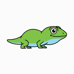 Fototapeta premium Cute Cartoon Frog