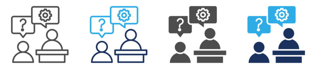 business consulting icon sheet with multi concept