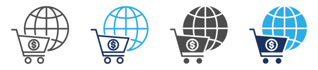 e commerce icon sheet with multi concept