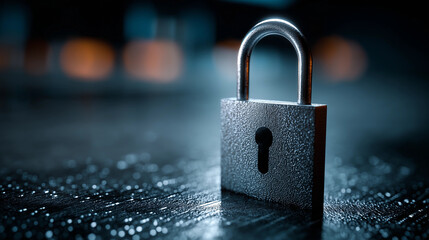 Fototapeta premium digital security concept, lock