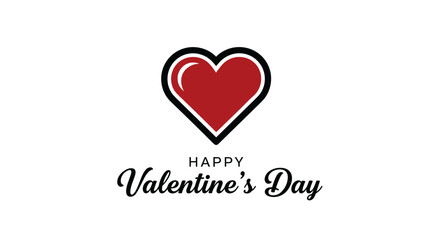 Red Heart Icon for Valentines Day 2.