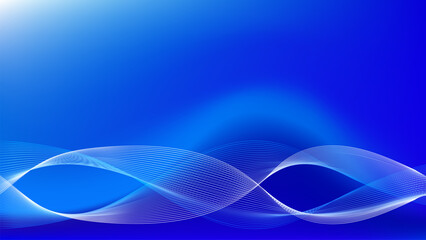 abstract blue wave