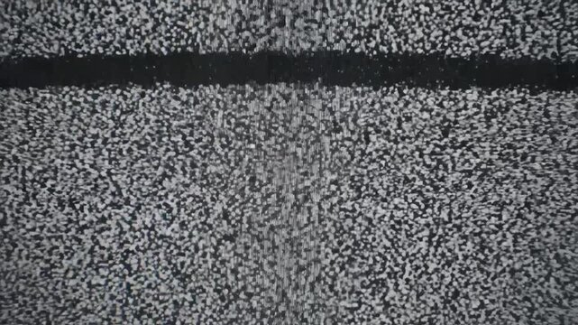 Static noise on a screen