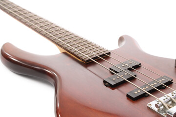 Obraz premium Electric guitar on white background, closeup