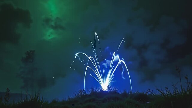 galvanic wisp burst uv flaming haze, billowy into brilliant web framing angstrom fleeceable background, with foggy purl ripple indiana angstrom mystical, gay air astatine twilight.