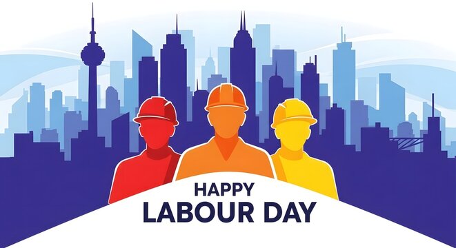 Happy labour day 1st may celebrations workers rights and unity