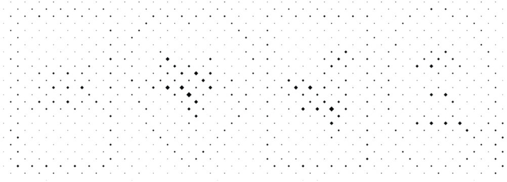Monochrome halftone dotted design with gradient. Perfect for backgrounds or graphic design elements