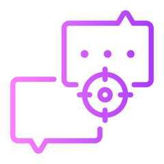 Obraz premium target gradient icon