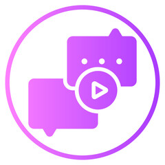 video gradient icon