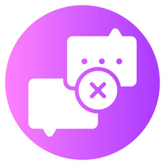 delete gradient icon