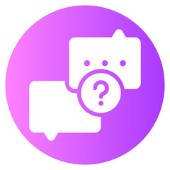 question gradient icon