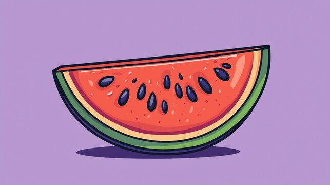 Watermelon slice illustration
