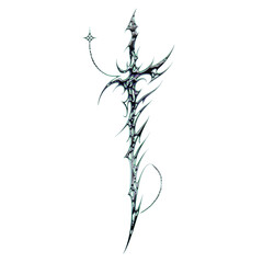 Obraz premium Iridescent Gothic Neo Sigilism