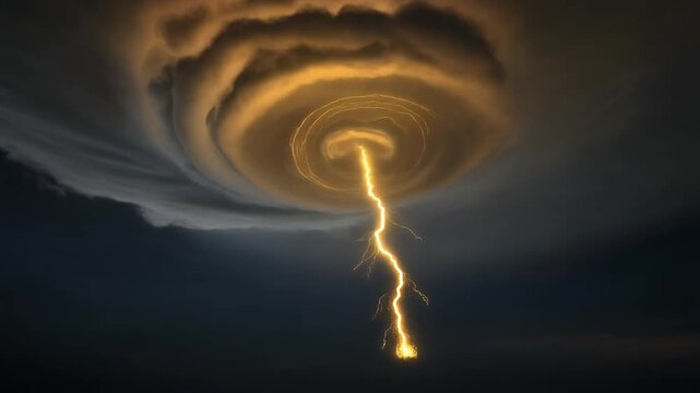 雷雲と金色稲妻の敵出現直前動画