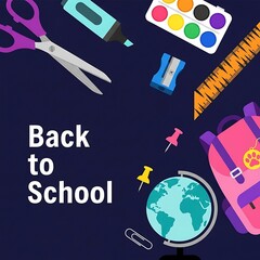 Back To School Season Illustration For Educational Design