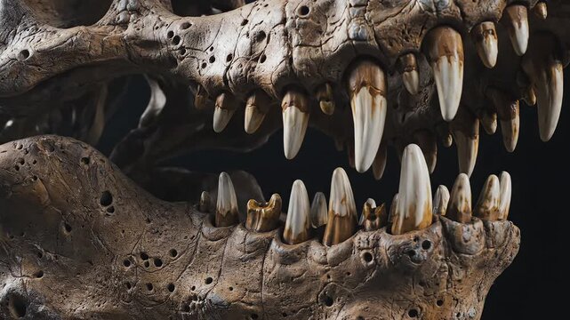 Dinosaur skull fossil