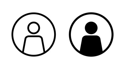 User Icon set vector. person sign and symbol. people icon.