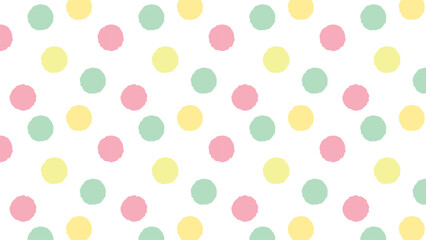 雛あられイメージのドットひな祭りパターン背景