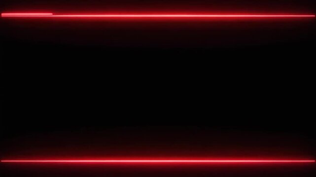 赤いスキャンライン走査の敵出現前動画