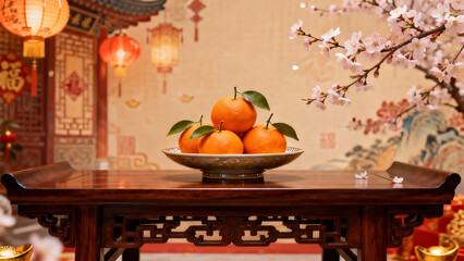 Mandarin orange for chinese new year
