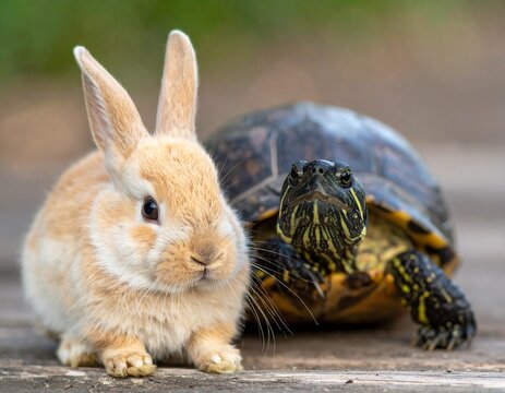 亀とうさぎ