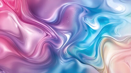 Obraz premium Swirling Patterns of Colorful Fluid Abstract Background Art Design