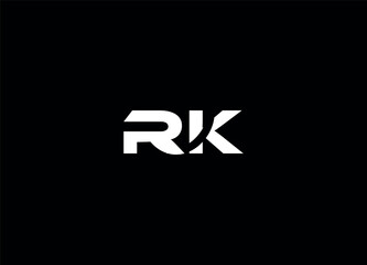 RK initial letter logo design and creative logo