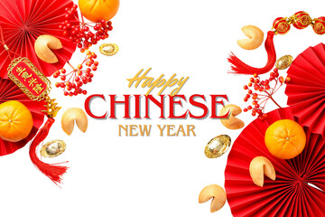 Naklejka premium Festive dcor celebrating Chinese New Year traditions