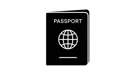 "Passport Icon for Travel, Identification, Immigration, and Global Mobility Design"