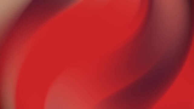 Abstract red background with waves. Seamless loop. Video animation.