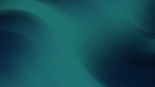Moving abstract dark tosca blurred background. Background animation, producing smooth color transitions.