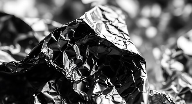 Crumpled aluminum foil