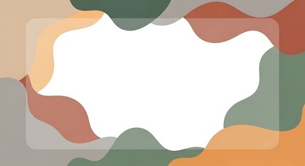 Abstract Colorful Background with White Space.