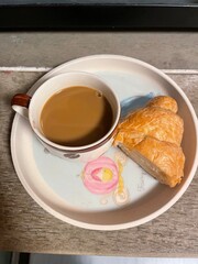 coffee and croissant