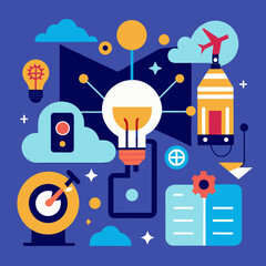 vector illustration of social network