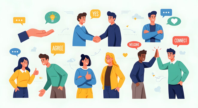 Person displaying open and confident nonverbal communication signals