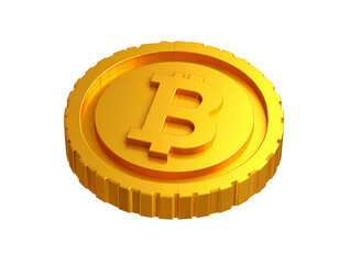 A gleaming gold coin with a bold "B" on a black background