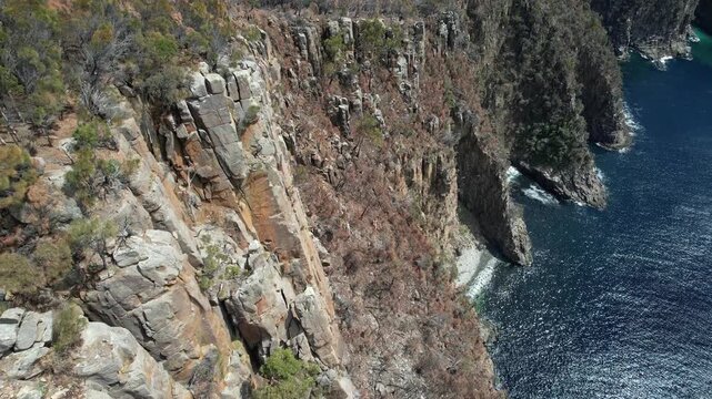 Sea cliffs at Cape Hauy, Tasman National Park, Tasmania, Australia