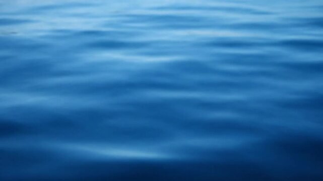 Calm Blue Ocean Waves Rippling Water Surface.