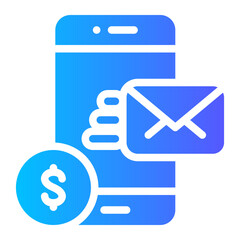 money gradient icon