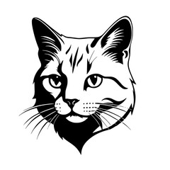 Fototapeta premium illustration of cat face