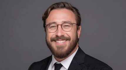 Professional Portrait of Chief Data Officer with Neutral Background and Soft Light
