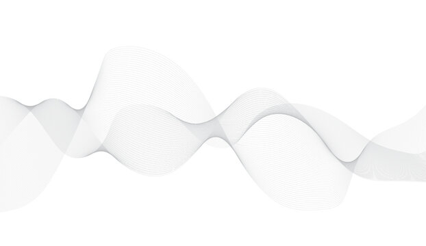 Abstract wave element for design. Digital frequency track equalizer. Stylized line art background. 