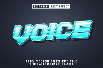 Voice 3d Text - Editable Text Effect