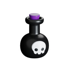 Obraz premium 3d icon halloween poison