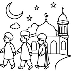 &ldquo;Ramadan Boy Going for Namaz&rdquo;