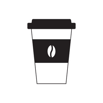 hot cofee icon vector